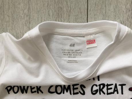 Chlapčenske tričko spider-man 6-8 rokov, h&m,122