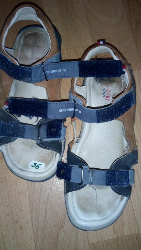 Sandále kožené nosené, lasocki,36