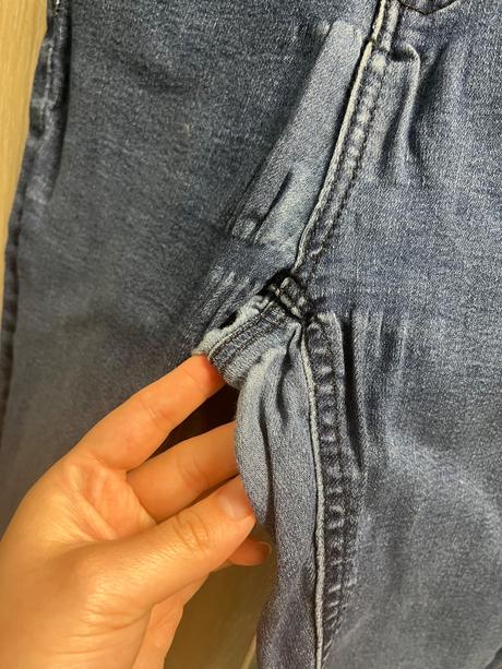 Elastické rifle s vysokým pasom, s