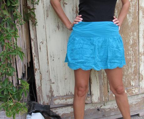 Tyrkysová suknička, bershka,m