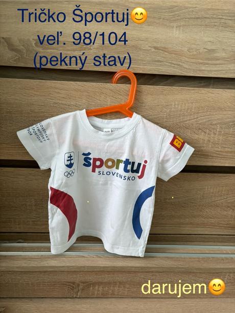 Tričko športuj veľ. 98/104, 98