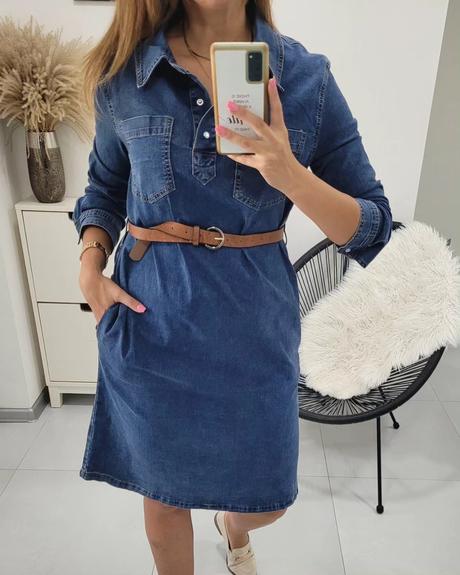 Dámske jeans šaty, l / m / s