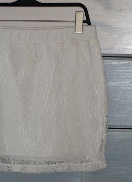 Krajková elastická sukňa, only,l