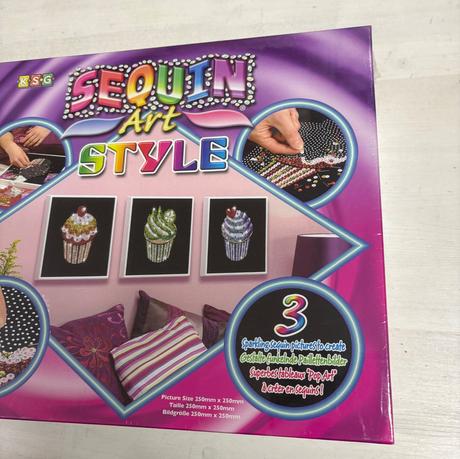 Napichovanie trblietavych koralok - muffiny, 