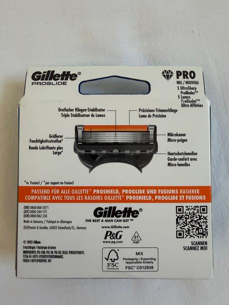 Gillette proglide,