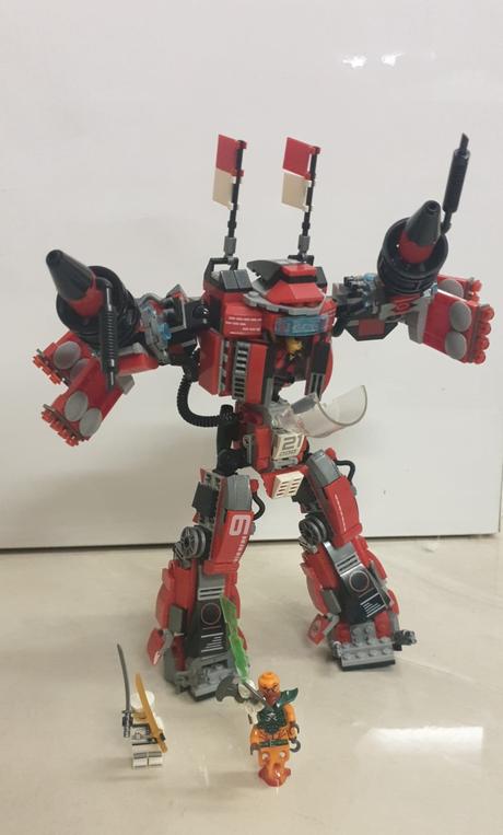 Skladačka úplná kópia lego ninjako 70615 - robot,