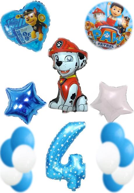 Balóny tlapky/ labková patrola- až 15/16/17/18/19/, 