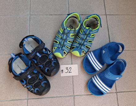 3 x športové sandálky v.32, 32