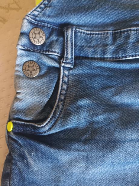 Riflove šortky na traky s tričkom 98, f&f,98