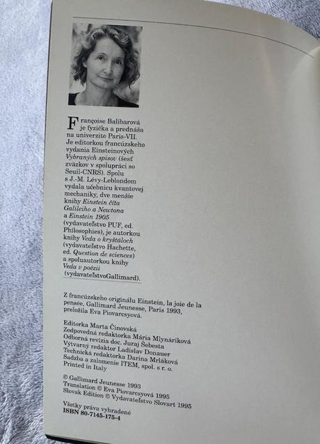 Einstein - radosť z myslenia, 