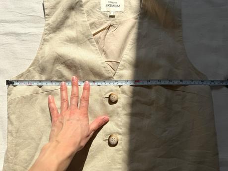 Dámska ľanová vesta bonprix premium béžová, bonprix,l