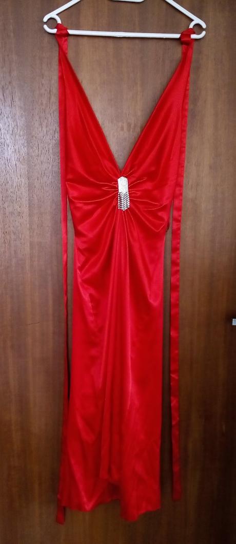 Červené spoločenské šaty v. 36, 36