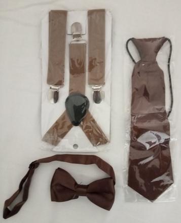 Traky, kravata, motylik,