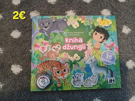 Kniha dzungli - rozpravka s nalepkami,