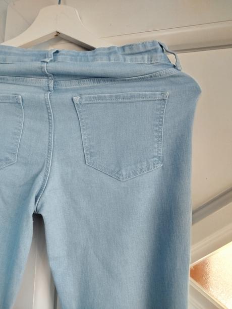 Pohodlné rifle elasticke, denim,158