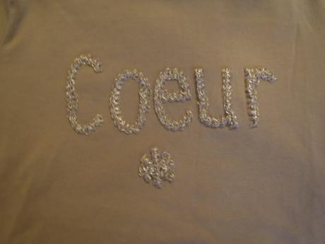 Hnedé tričko s výšivkou, zara,128