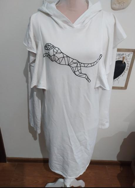 Mikinove šaty s kapucňou, l / m