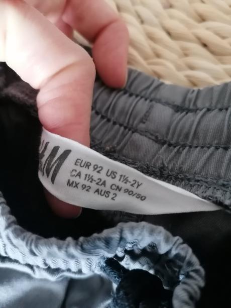 Nohavice sede h&m 92, h&m,92