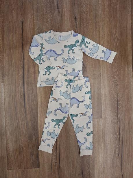 Pyžamo lindex dinosaury 98/104, lindex,104