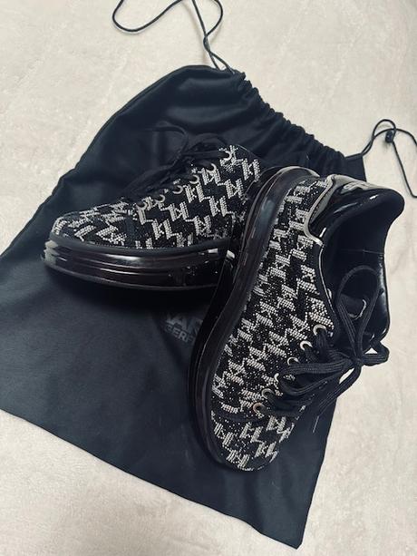 Krásne kožené topánky s kamienkami karl lagerfeld, karl lagerfeld,40