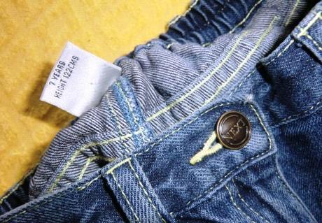 Riflová biela sukňa h&m vel 110/116, h&m,116