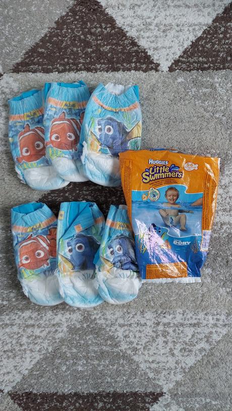 Kúpacie plienky 12-18 kg 6ks, huggies,11 kg - 25 kg