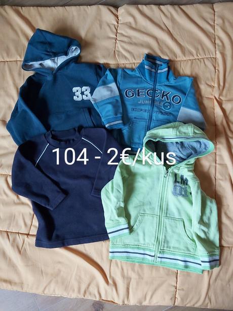 Oblečenie veľkosť 104, 104–116
