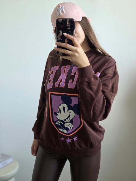 Mickey oversize mikina, h&m,xs
