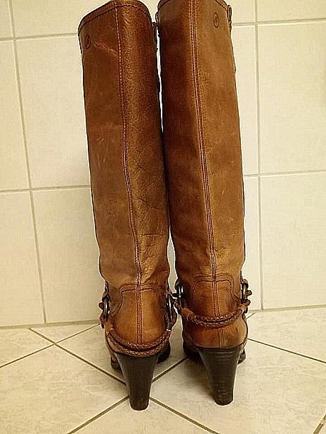 Kvalitné celokozené cizmy, 37