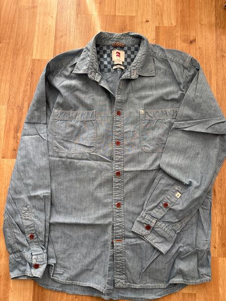 Riflová pánska -chlapčenska košeľa zn. quiksilver, quiksilver,l