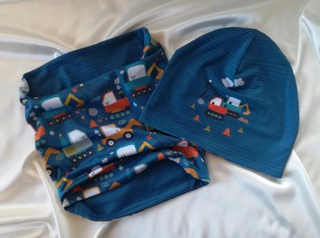 Čiapka a nákrčník, obojstranné, pre obvod 49-51cm, 