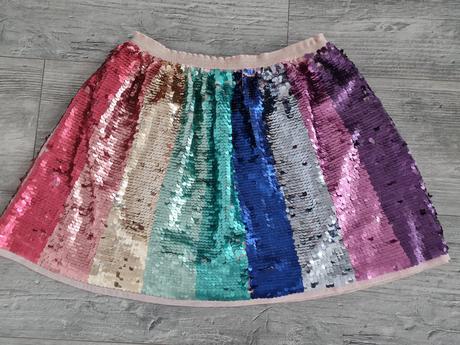 Sukňa otočnými flitrami, h&m,140