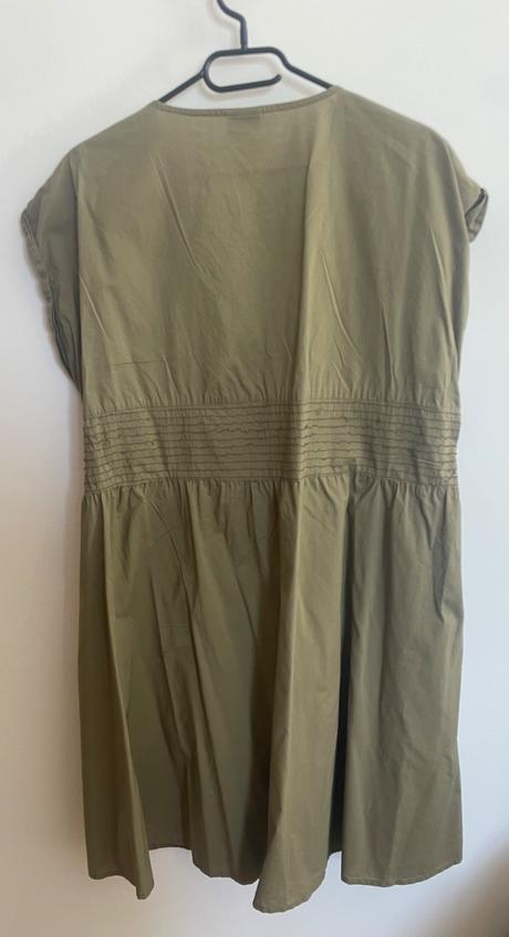 Khaki letne saty so zipsom h&m, h&m