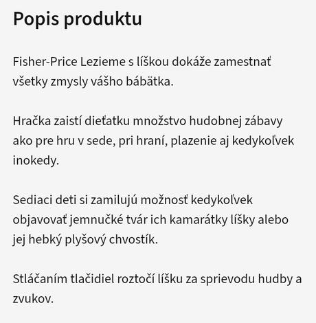 Líška interaktívna, 