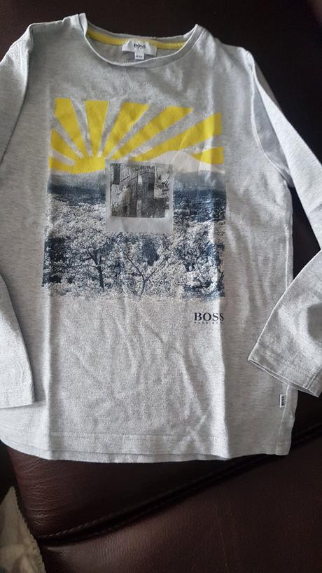 Set flanelova kosela a tricko hugo boss s dlhym ru, hugo boss,128