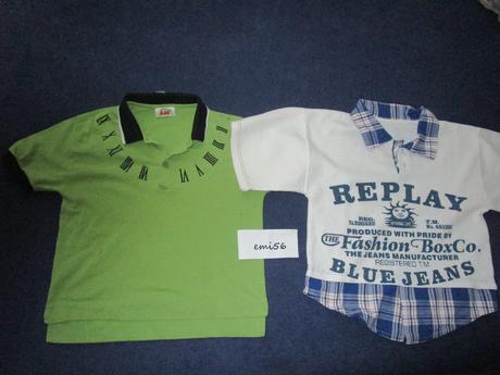 2288.  tričká, polokošele 7 ks, 104