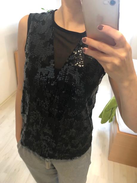 Flitrované tričko, lindex,xs