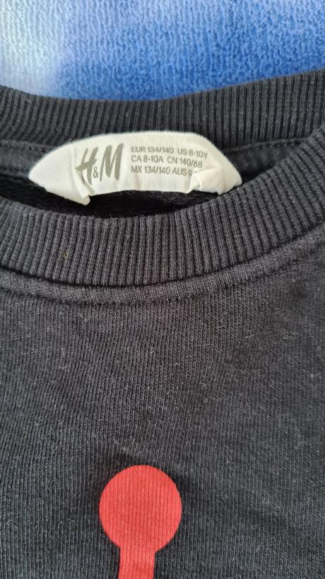 Mikina robot h&m 134/140, h&m,134