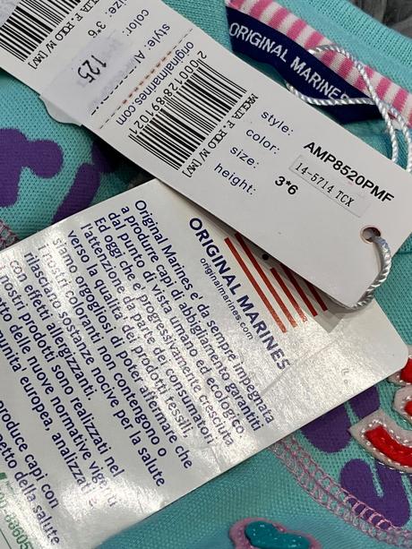 Dievčenské tričko s golierom a nápisom (62-68), original marines,62 / 68