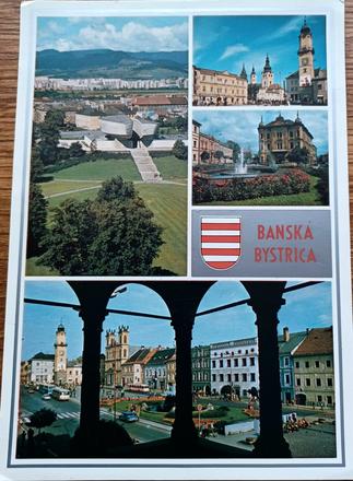 Stará pohľadnica banská bystrica,