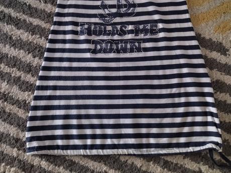 Pásikavé predĺžené tričko 152/158, 152