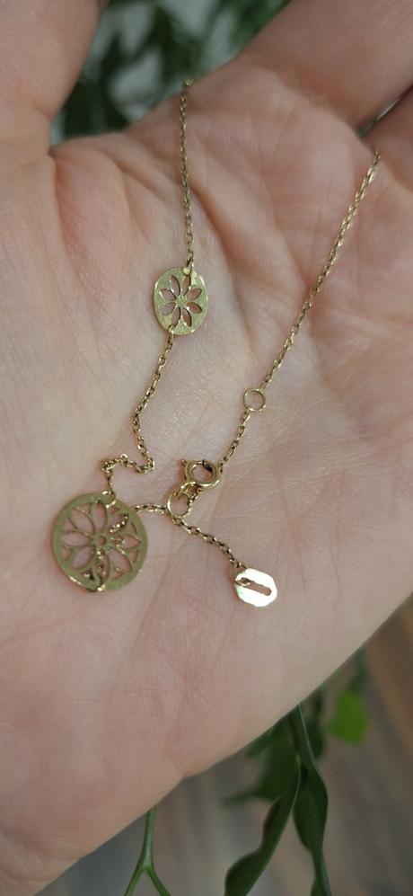 Zlata retiazka náramok na nohu au zlatnictvo, 