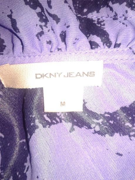 Fialovo čierny top dkny veľ. m, dkny,m