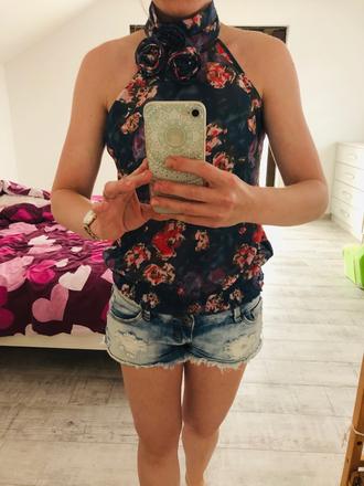 Elegantná kvetinová blúzka, xs