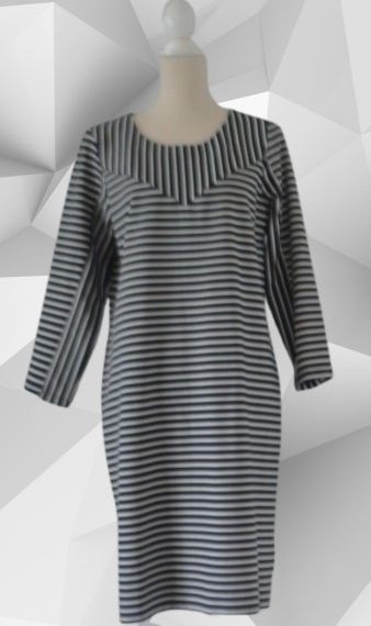 Sandwich, čierno-biele šaty veľ. l/xl, l