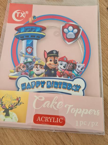Led zapich na tortu paw patrol, 