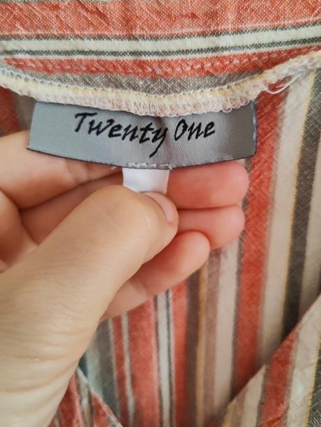 Košeľa bez rukávov s ľanom, l