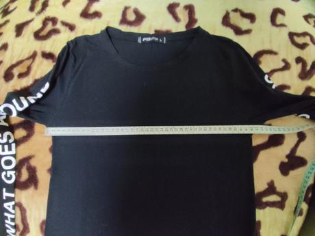 Tričko s potlacou na rukávoch, stav ako na fotke, l