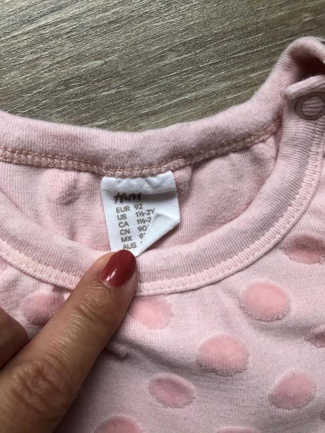 Ruzova teplakova suprava s gulickami h&m 92, h&m,92