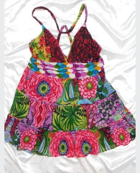 Farebný top na ramienka, desigual,l